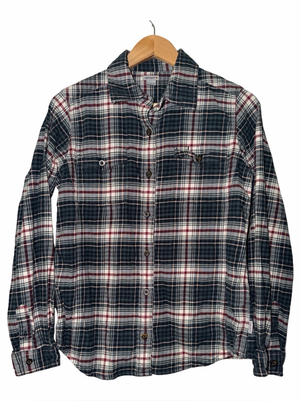 Carhartt Plaid Flannel Women’s Medium Farmer’s Daughter Workwear Fall Wear